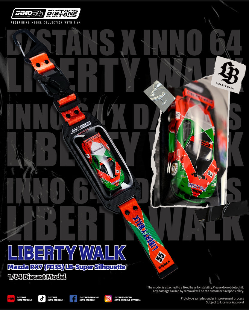 Inno64 INNO x DSTANDS LB-SUPER Silhouette FD3S Red/Green