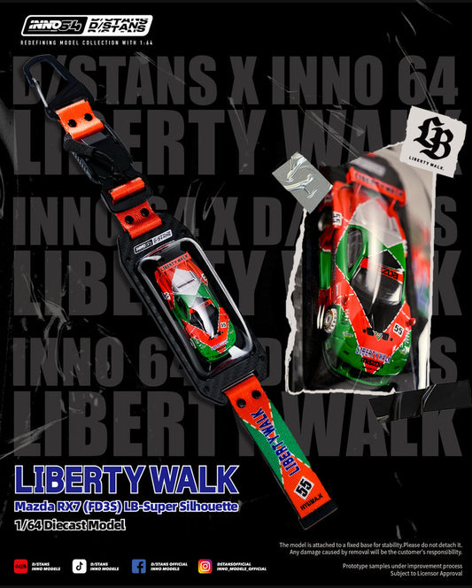 Inno64 INNO x DSTANDS LB-SUPER Silhouette FD3S Red/Green
