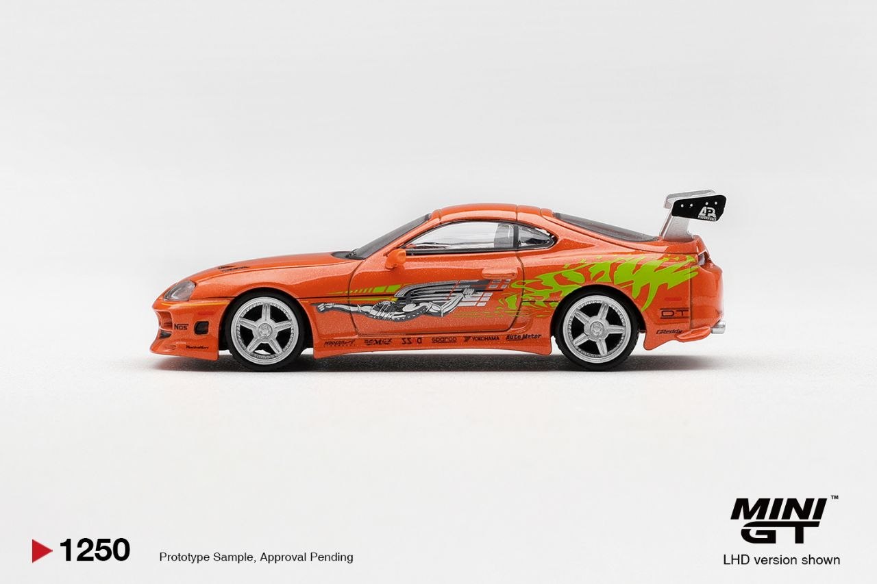 Mini GT 1:64 Toyota Supra BOMEX " The Fast and the Furious" 
Brian O'Conner *Blister Packaging* #1250
