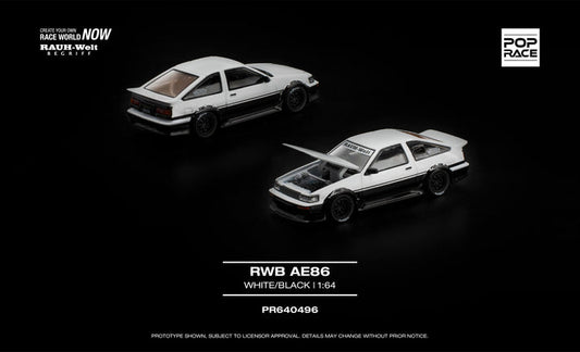 Pop Race 1:64 RWB AE86 #0496
