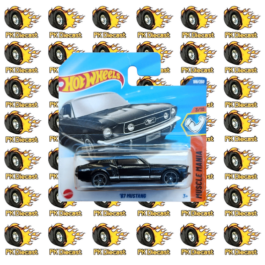 Hot Wheels 1:64 2025 Mainline '67 Mustang 189/250 Muscle Mania Short Card *Damaged Card*