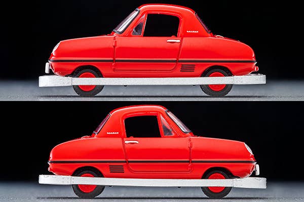 Tomica Limited Vintage 1:64 Kodomo No Kuni x TLV Datsun Baby #100 Restored Car with Figure Red