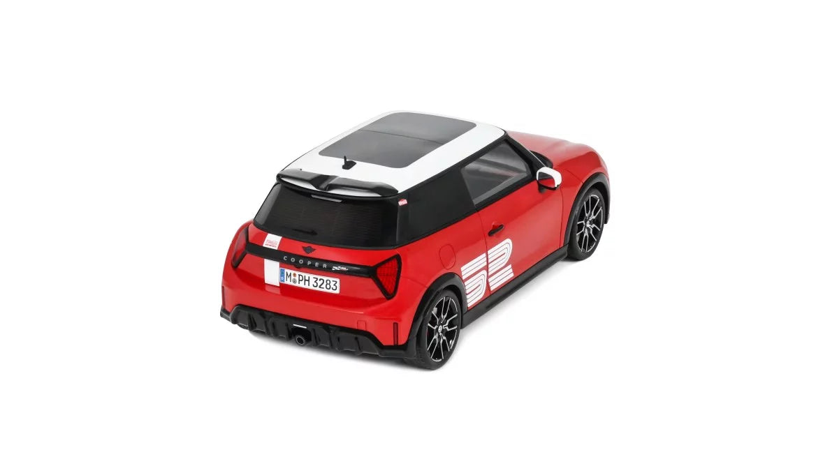 Ottomobile 1:18 Mini Cooper JCW 1965 Victory Edition Chili Red 2026 *Resin Series* OT1418