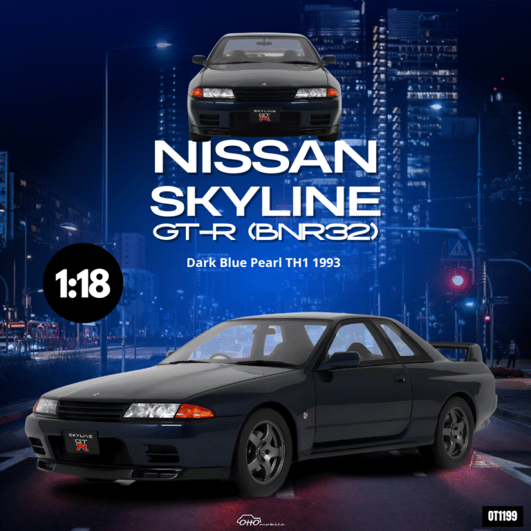 Ottomobile 1:18 1993 Nissan Skyline GT-R (BNR32) Dark Blue Pearl TH1 *Resin Series*