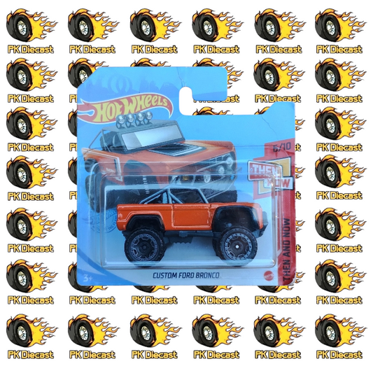 Hot Wheels 1:64 Mainline Custom Ford Bronco 163/250 Then and Now Short Card *ERROR*DAMAGED CARD*