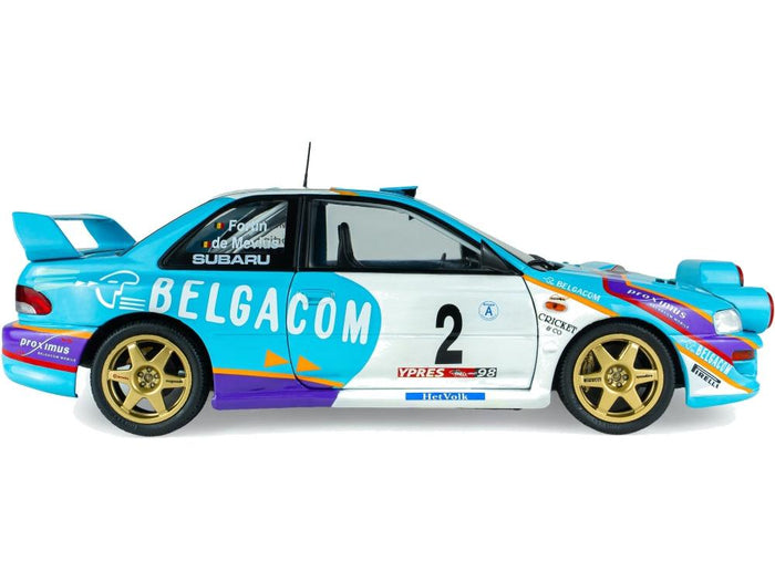 Solido 1:18 Subaru Impreza S5 WRC99 Green Belgium Ypres Westhoek Rally 1998 #2