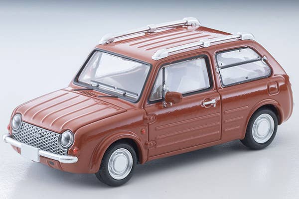 Tomica Limited Vintage 1:64 1989 Nissan PAO Terracotta