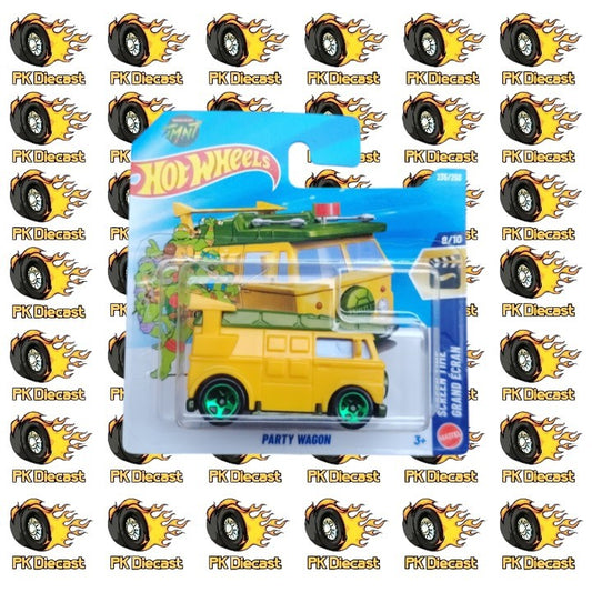 Hot Wheels 1:64 TMNT Party Wagon Screen Time 235/250 Short Card