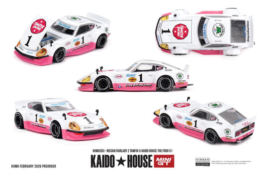 Kaido House x Mini GT 1:64 Nissan Fairlady Z TAMIYA x KAIDO HOUSE "The FROG" V1 #263