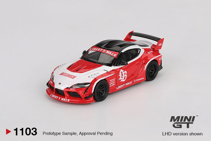Mini GT 1:64 LB-WORKS Toyota GR Supra Red/White #1103