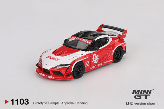 Mini GT 1:64 LB-WORKS Toyota GR Supra Red/White #1103