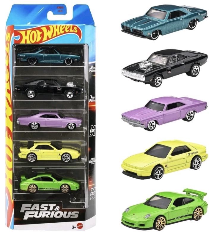 Hot Wheels 1:64 2025 Fast & Furious 5 Pack