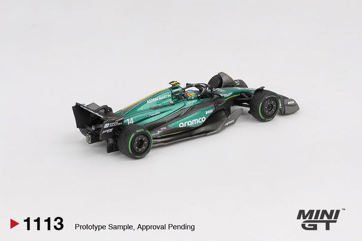 Mini GT 1:64 Aston Martin AMR24 #14 Fernando Alonso 2024 F1 2024 Canadian GP #1113