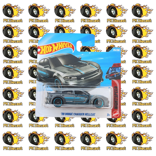 Hot Wheels 1:64 Mainline '20 Dodge Charger Hellcat 134/250 Nightspeed Short Card