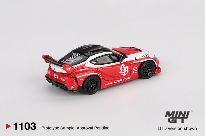 Mini GT 1:64 LB-WORKS Toyota GR Supra Red/White #1103