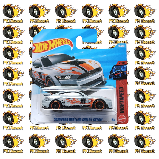 Hot Wheels 1:64 Mainline 2020 Ford Mustang Shelby GT500 Nightspeed 10/250 Short Card