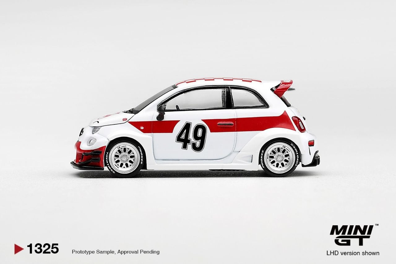 Mini GT 1:64 Abarth 595 LB-WORKS x Abas Works 1000 TC Tribute #1325