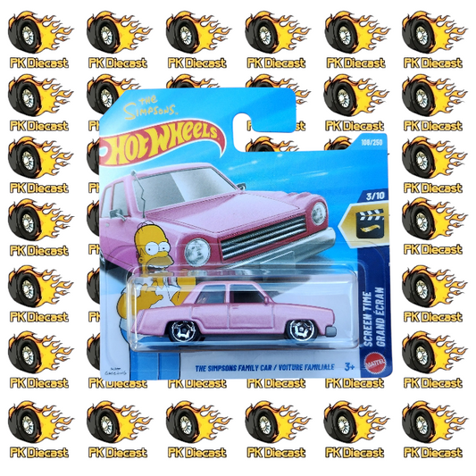 Hot Wheels 1:64 Mainline The Simpsons Family Car 108/250 Screen Time Short Card