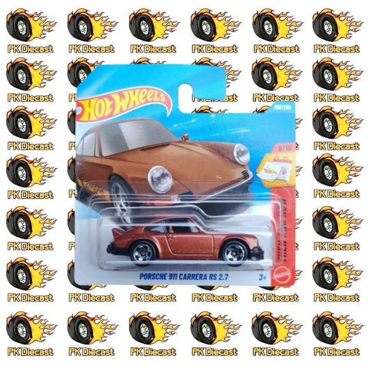 Hot Wheels 1:64 Mainline Porsche 911 Carrera RS 2.7 Then and Now 208/250 Short Card