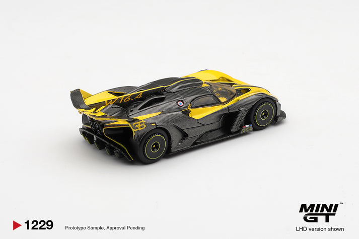 Mini GT 1:64 2020 Bugatti Bolide Yellow (LHD) #1229