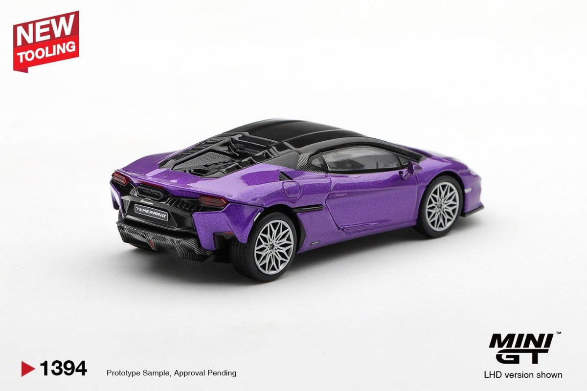 Mini GT 1:64 Lamborghini Temerario Viola Pasifae #1394