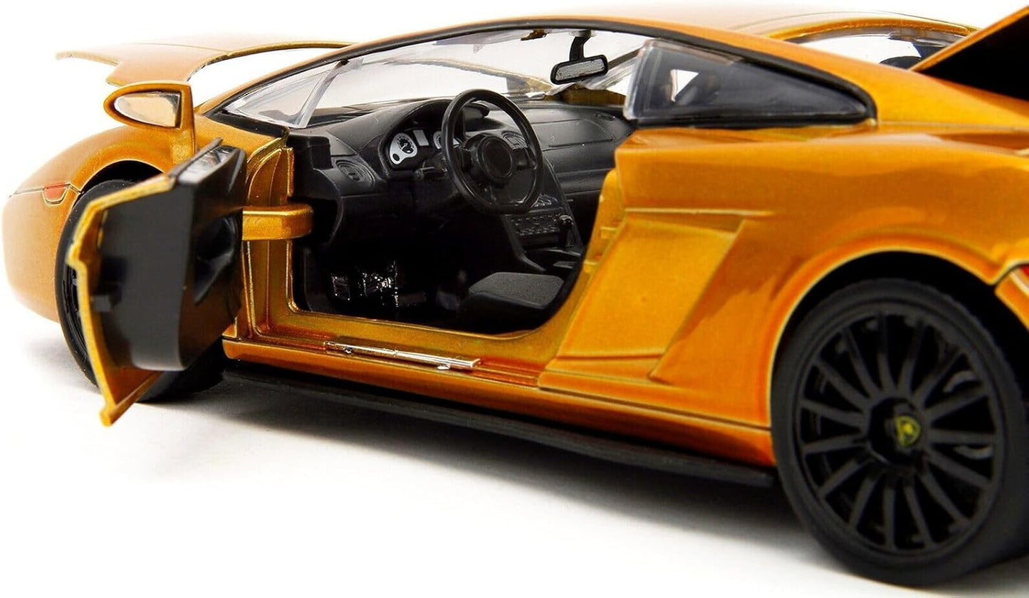 Jada Toys 1:24 Fast & Furious Roman's Lamborghini Gallardo Gold