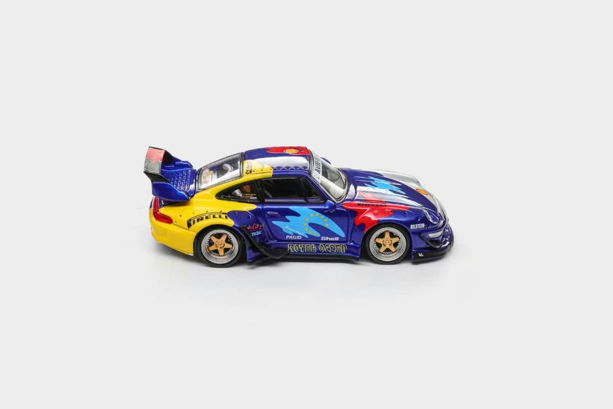 ModelModel 1:64 RWB 993 GT Wing Royal Ocean Livery (MM64-RWB993-016) *Blister Packaging*