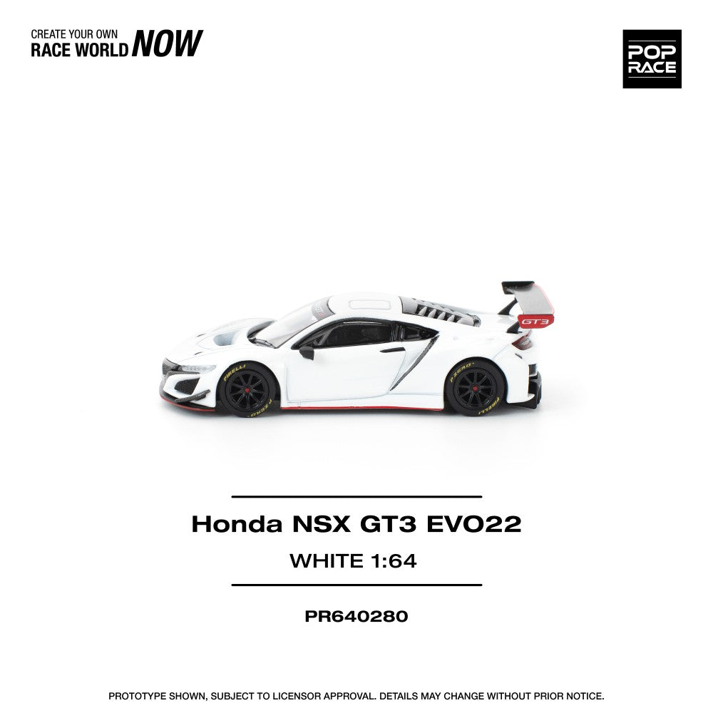 Pop Race 1:64 Honda NSX GT3 EVO22 White PR640280