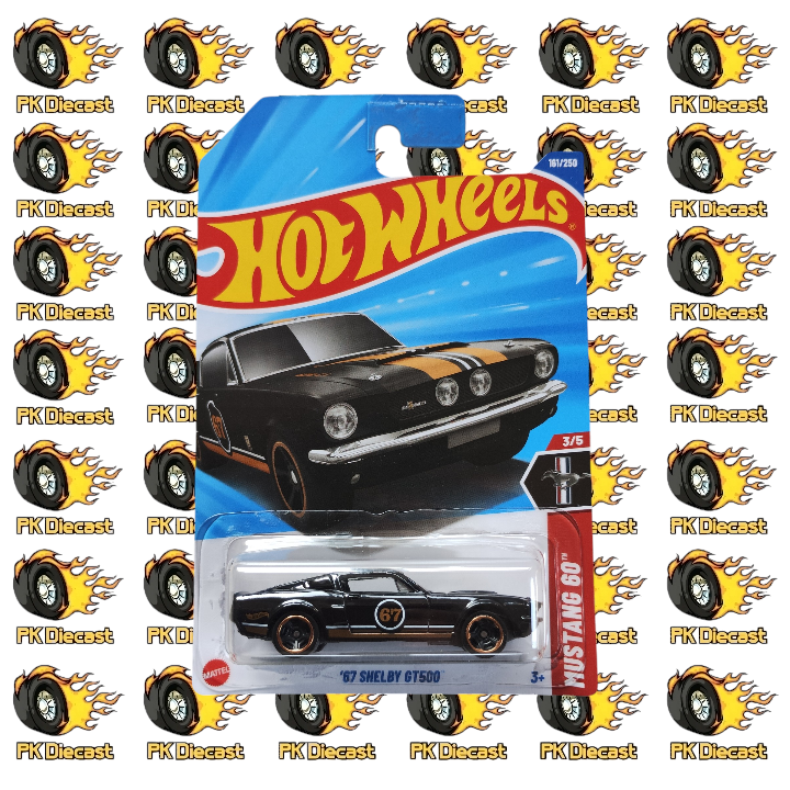 Hot Wheels 1:64 Mainline '67 Shelby GT500 Mustang 60 161/250 Long Card