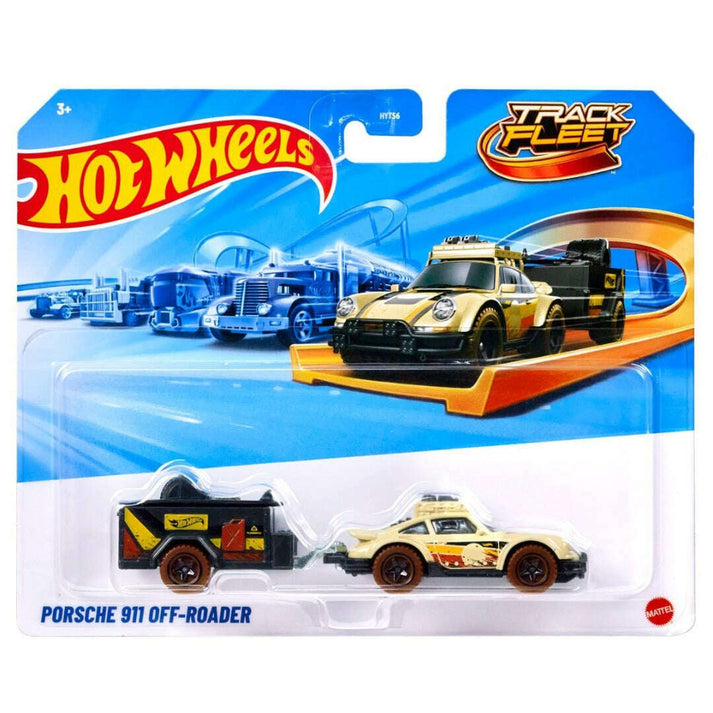 Hot Wheels 1:64 Porsche 911 Off-Roader with Trailer Track Fleet 2024