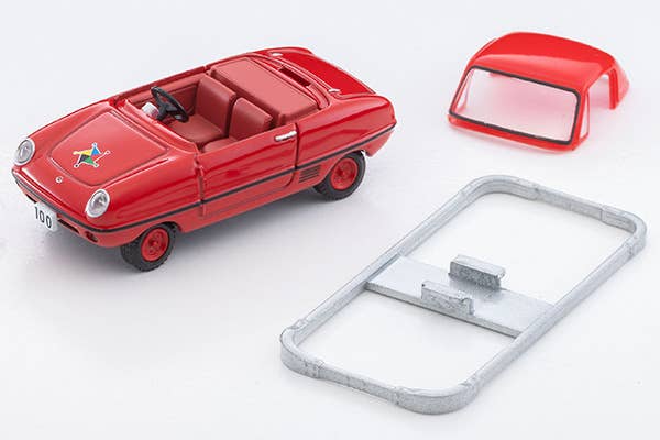 Tomica Limited Vintage 1:64 Kodomo No Kuni x TLV Datsun Baby #100 Restored Car with Figure Red