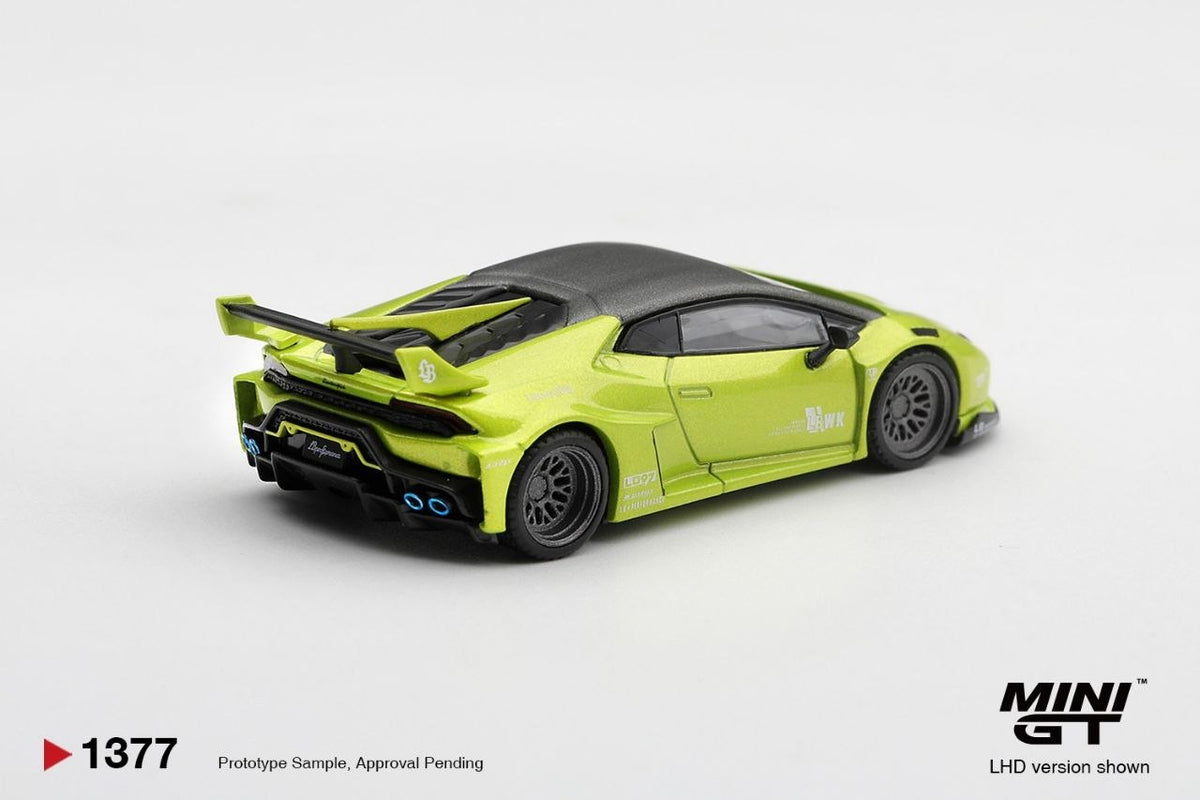 Mini GT 1:64 Lamborghini Huracán LB★WORKS Lime Metallic #1377