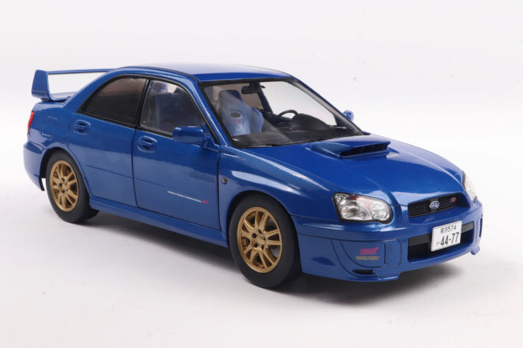 Solido 1:18 2003 Subaru IMPREZA WRX STI Sonic Blue *Damaged Box*