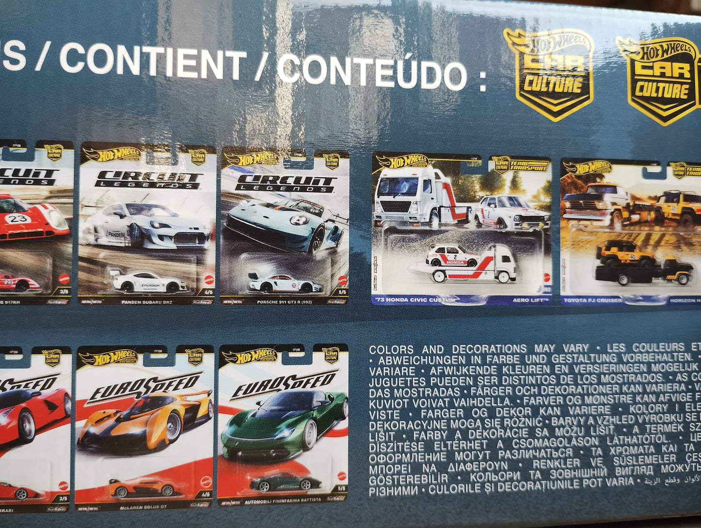 Hot Wheels 1:64 2025 Car Culture & Team Transport Factory Set Mix 3/4