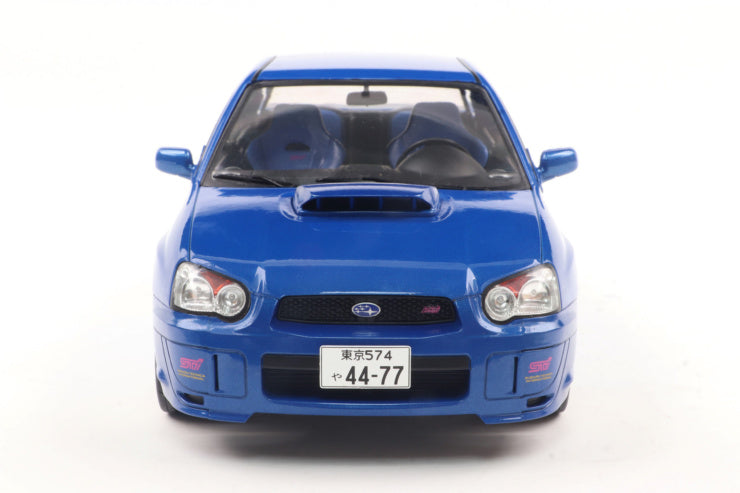 Solido 1:18 2003 Subaru IMPREZA WRX STI Sonic Blue *Damaged Box*