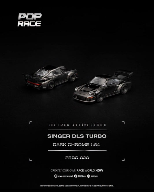 Pop Race 1:64 Singer DLS Turbo Dark Chrome PRDC020