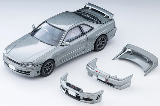Tomica Limited Vintage 1:64 Nissan Skyline 2-door Sports Coupe 25GT TURBO with optional parts Silver 2000 Model