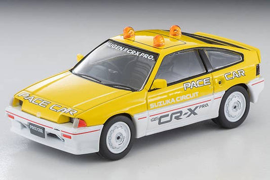Tomica Limited Vintage 1:64 Honda Ballard Sports CR-X MUGEN CR-X PRO Suzuka Circuit Pace Car Yellow/White