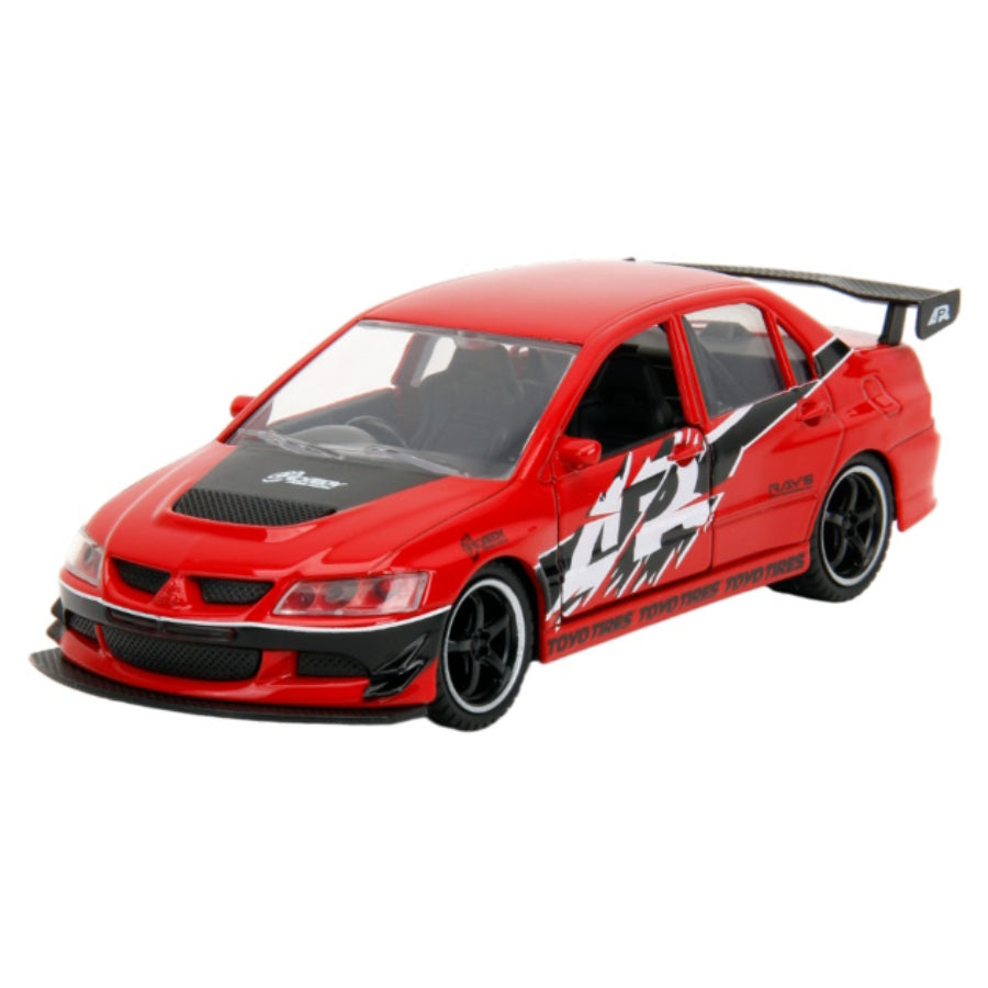 Jada Toys 1:32 Fast & Furious Mitsubishi Lancer Evolution IX Glossy Red