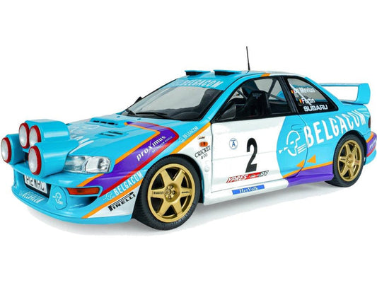 Solido 1:18 Subaru Impreza S5 WRC99 Green Belgium Ypres Westhoek Rally 1998 #2
