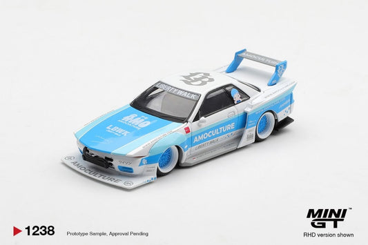 Mini GT 1:64 Nissan Skyline GT-R (R32) LBWK Kaido Works AMOCULTURE #1238