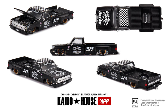 Mini GT x Kaido House 1:64 Chevrolet Silverado Dually Hot Rod V1 #236