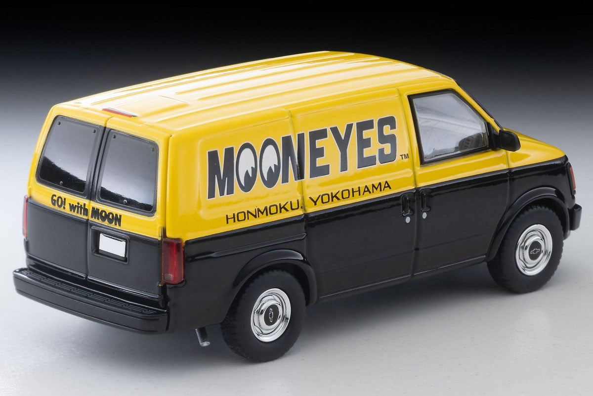 Tomica Limited Vintage 1:64 1994 Chevrolet Astro Van *MOONEYES* Black/Yellow