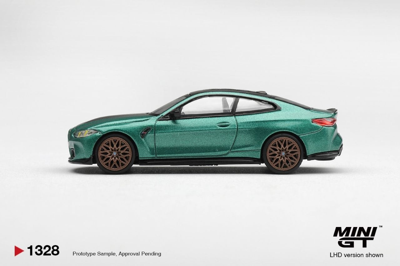 Mini GT 1:64 BMW M4 CS Frozen Isle of Man Green Metallic #1328