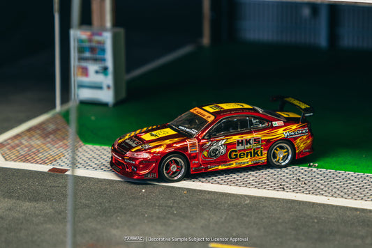 Tarmac Works 1:64 HKS Hiper Silvia RS-2, Red Chrome Tokyo Auto Salon 2025 Special Edition