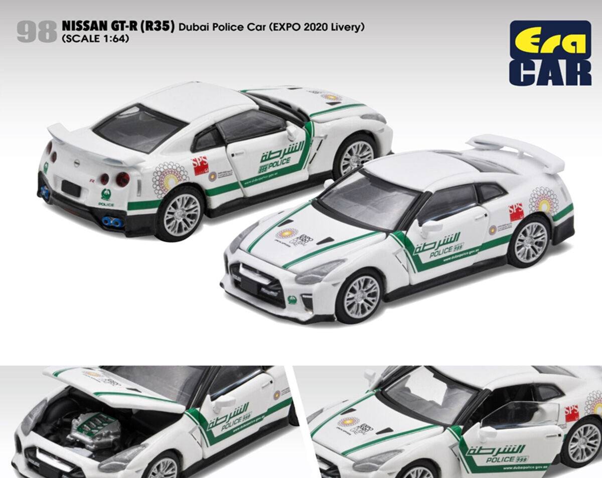 ERA 1:64 Nissan GT-R Dubai Police Car EXPO 2020 Livery