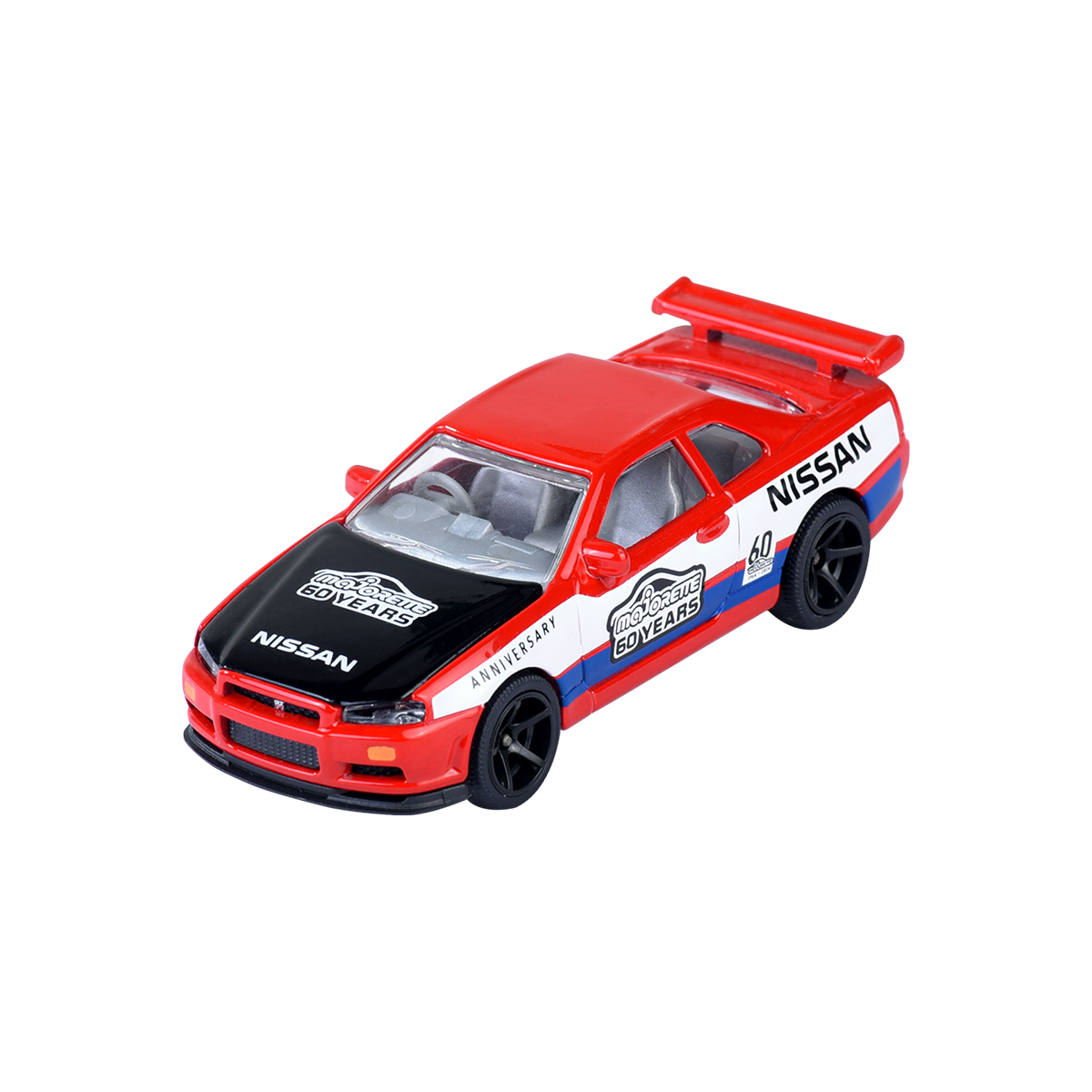 Majorette 1:64 Nissan Skyline GTR-R34 60th Anniversary 2024 Deluxe