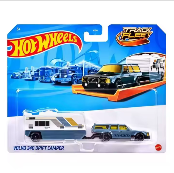 Hot Wheels 1:64 Volvo 240 Drift Camper Track Fleet
