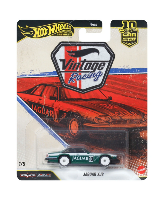 Hot Wheels 2026 1:64 Premium Jaguar XJS Car Culture Vintage Racing 1/5