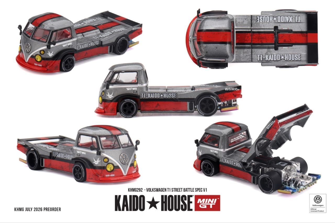Kaido House x Mini GT 1:64 Volkswagen T1 Street Battle Spec V1 #292